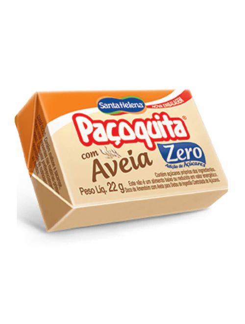 Paçoca com Aveia Zero Açúcar Paçoquita c/4 - Santa Helena