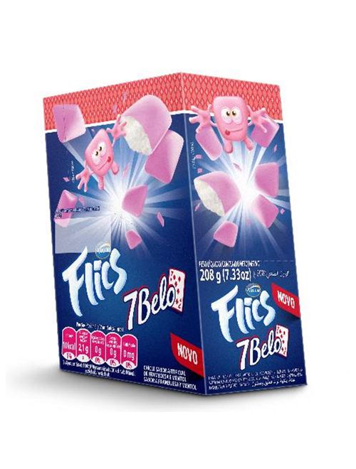 Chiclete Flics 7 Belo c/12 - Arcor