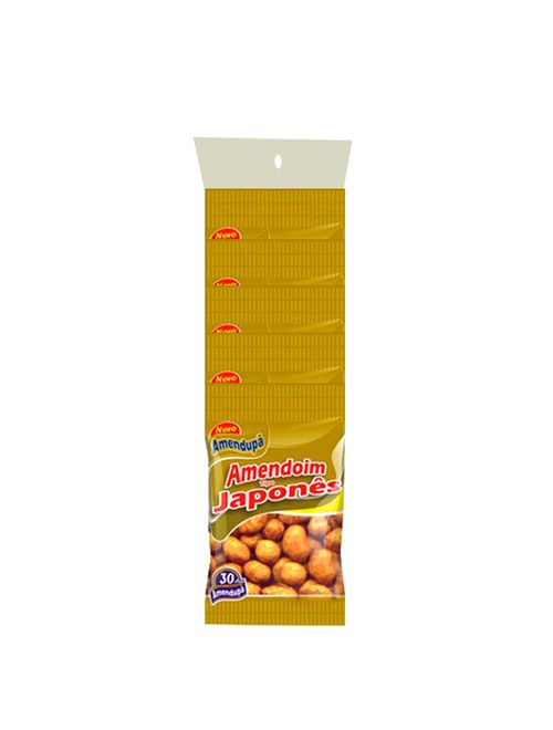 Amendoim Tipo Japonês Cartela Amendupa 30g c/5