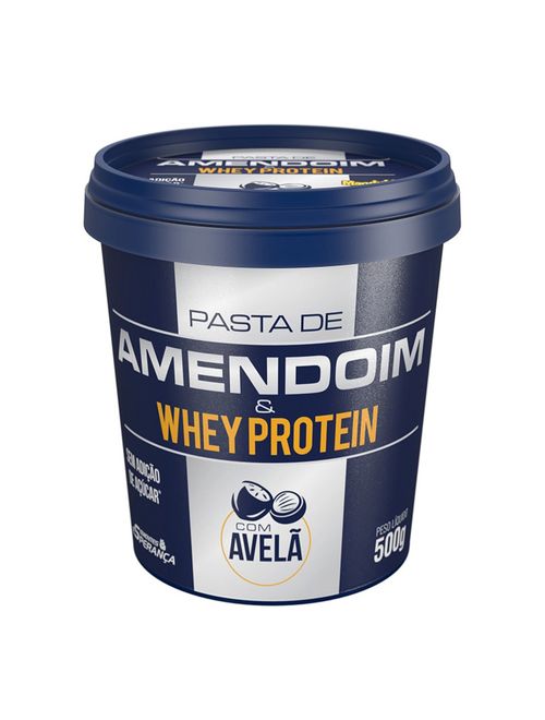 Pasta de Amendoim Whey Protein c/ Avelã 450g - Mandubim