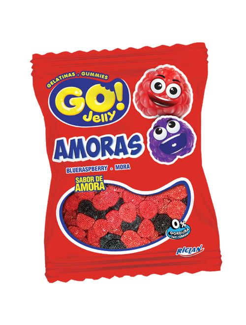 Bala Go Jelly Amora 250g - Freegells