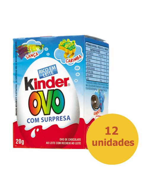 Kit Kinder Ovo Menino C/12 - Ferrero