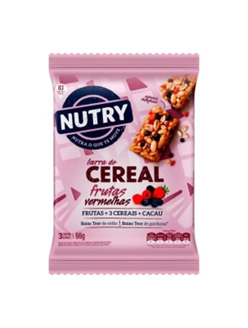 Barra de Cereais Nutry Frutas Vermelhas c/3 - Nutrimental