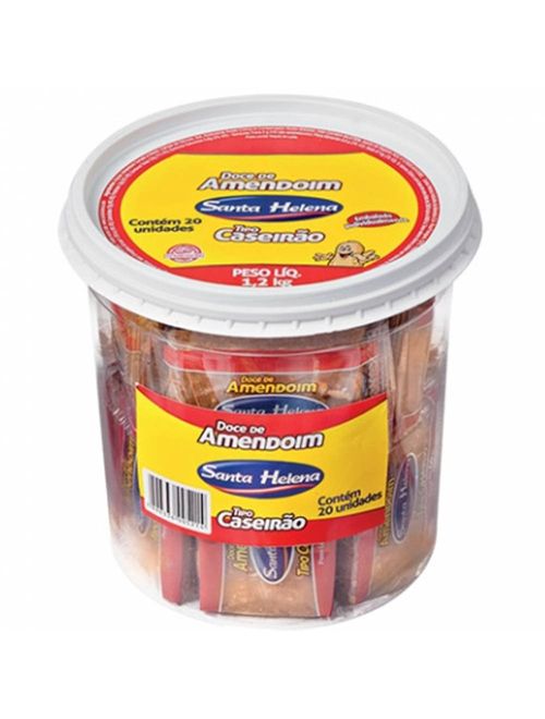 Doce de Amendoim Caseirão Embalado c/20 - Santa Helena
