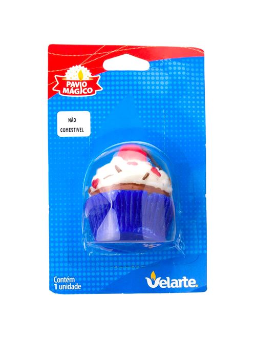 Vela Cupcake Azul 1411 - Velarte