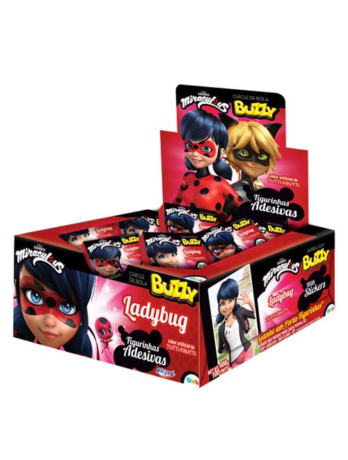 Chiclete Buzzy Ladybug Tutti Frutti c/100 - Riclan