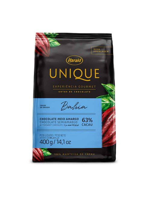 Gotas de Chocolate Bahia Amargo 63% 400g - Harald
