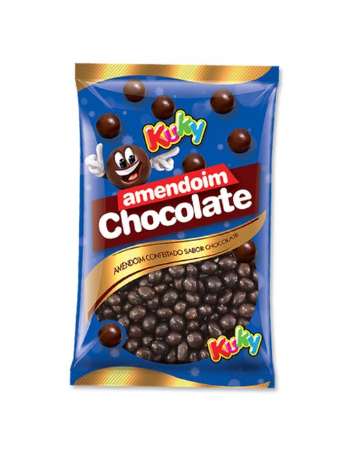 Amendoim Confeitado Chocolate 500g - Kuky