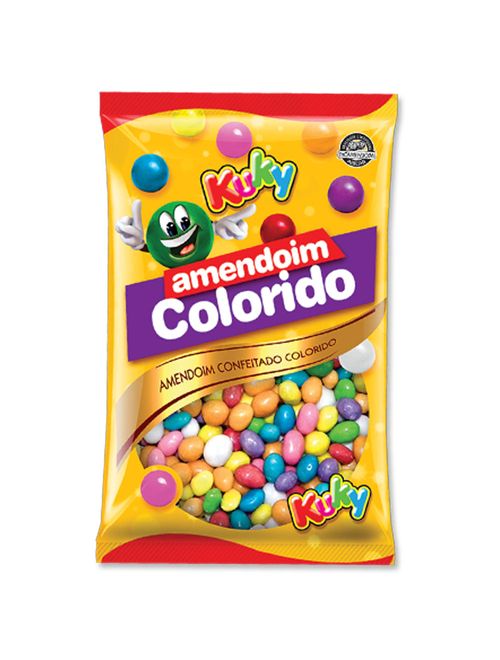 Amendoim Confeitado Colorido 500g - Kuky