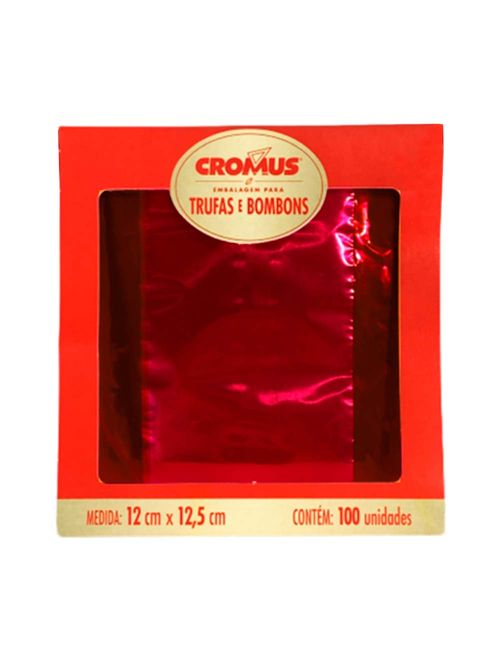Embalagem para Trufa Vermelha 12x12,5cm c/100 - Cromus