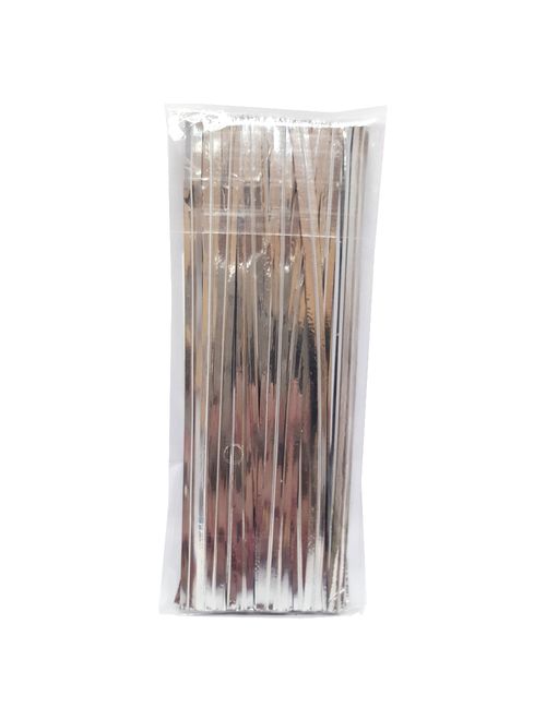 Fecho Prático Prata 4mmx11cm c/100 - Cromus