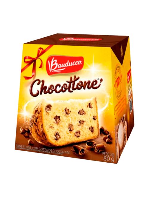 Mini Chocottone Gotas de Chocolate 80g c/24 - Bauducco