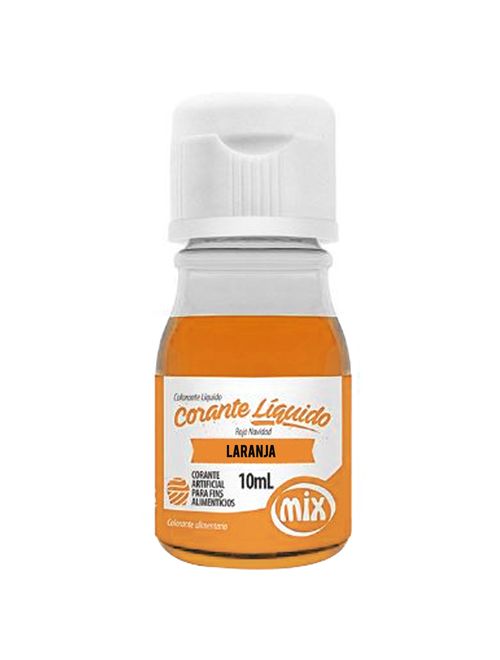 Corante Líquido Laranja 10ml - Mix