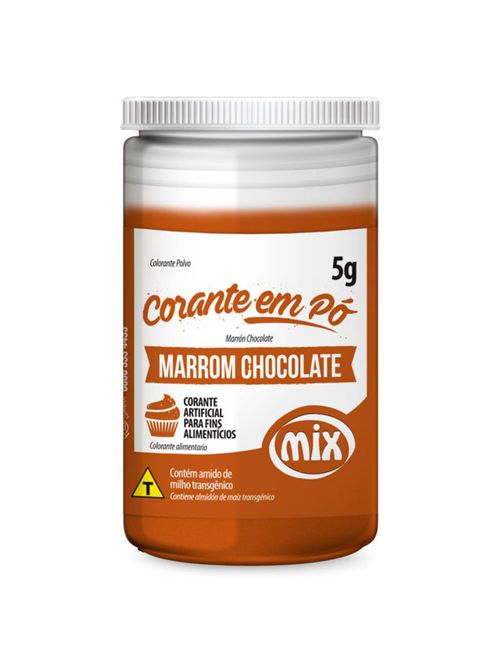 Corante em pó Marrom Chocolate 5g - Mix