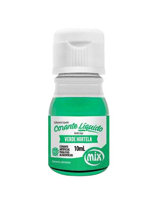 Corante Líquido Verde Hortelã 10ml - Mix