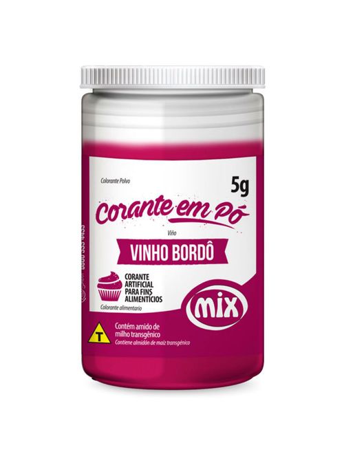 Corante em pó Vinho Bordo 5g - Mix