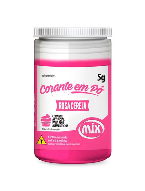 Corante em pó Rosa Cereja 5g - Mix