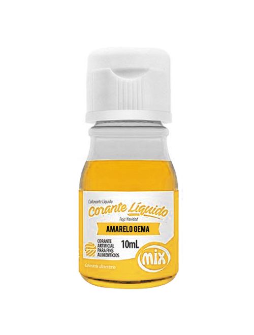 Corante Líquido Amarelo Gema 10ml - Mix