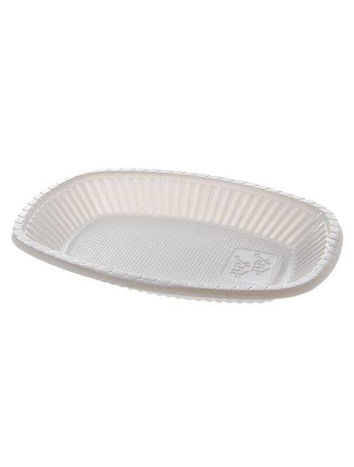 Bandeja Média Branca 18x24x2cm c/10 - Trik Trik