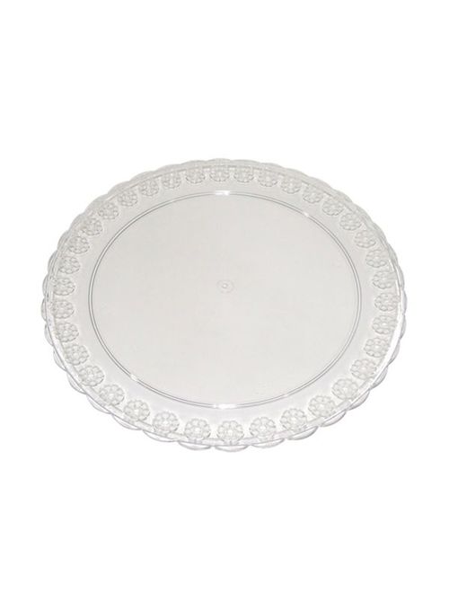 Prato Acrílico Cristal 320mm - Três Triângulos