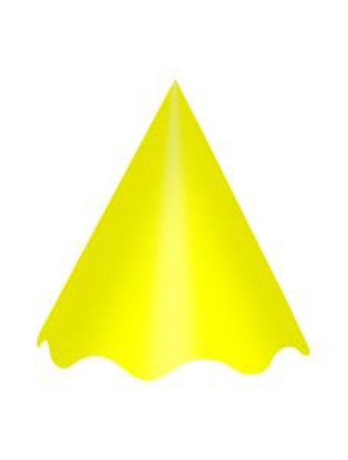 Chapéu Liso Amarelo c/10 - Kid Art