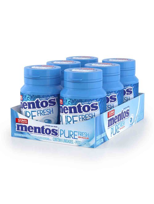 Goma de Mascar Mentos Pure Fresh Mint c/6 - Perfetti
