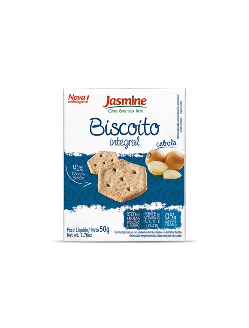 Biscoito Integral Cebola 80g - Jasmine