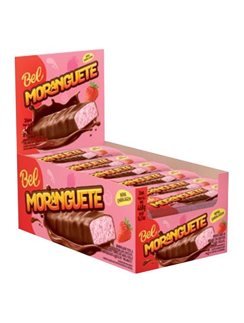 Bombom Chocolate Recheado Moranguete c/18 - Bel