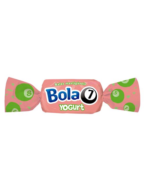 Bala Mastigável Bola 7 Iogurte 600g - Riclan