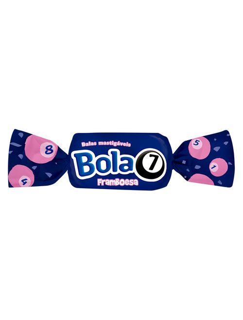 Bala Mastigável Bola 7 Framboesa 600g - Riclan