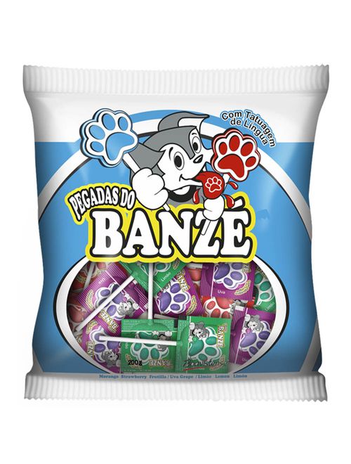 Pirulito Banzé Pegadas Sortido 200g - Boavistense