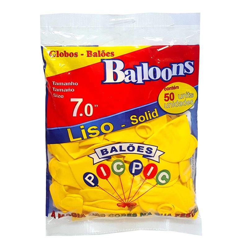 Balao-Liso-Amarelo-Tamanho-7-c-50---Pic-Pic