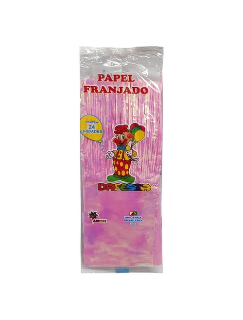 Papel para Bala Seda e Nacarado Rosa Claro c/24 Dafesta