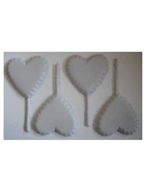 Forma PVC Pirulito Coração Riscado - Embalarti