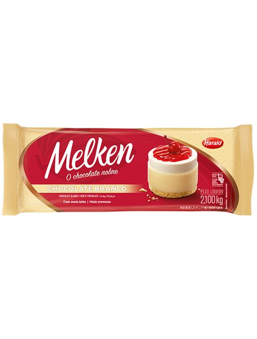 Barra de Chocolate Melken Branco 2,1kg - Harald