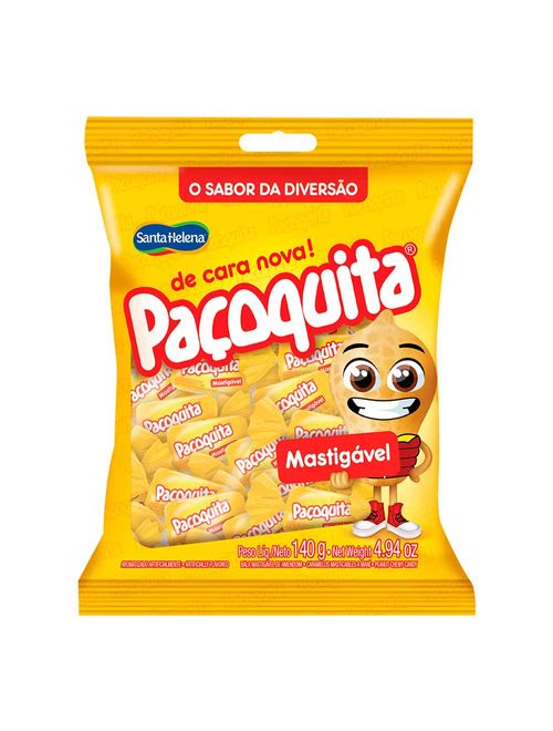 Bala Mastigável Paçoquita 140g - Santa Helena