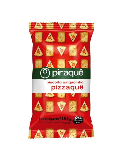Biscoito Aperitivo Salgadinho Pizzaquê 100g - Piraquê