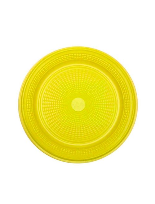 Prato Descartável para Bolo Amarelo 15cm c/10 - Trik Trik