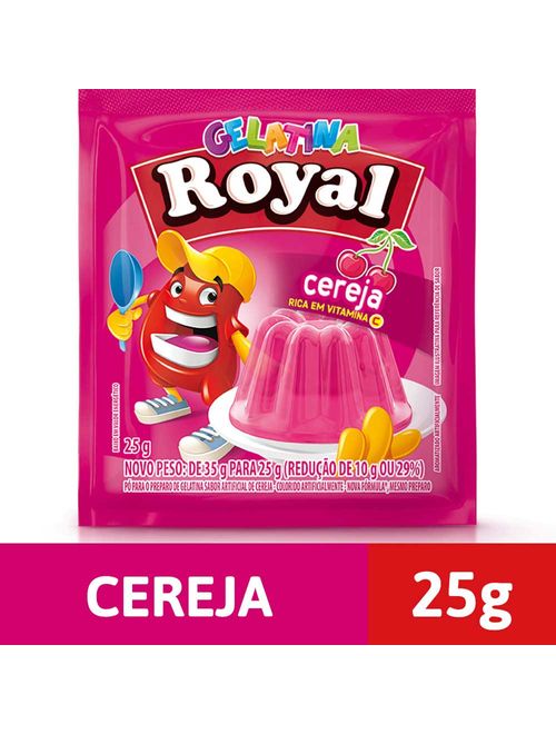 Gelatina Cereja 25g - Royal