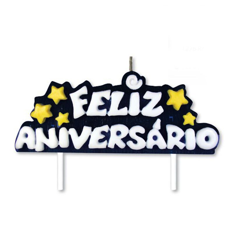 Vela-Feliz-Aniversario-Preto-Ref.-1275---Velarte