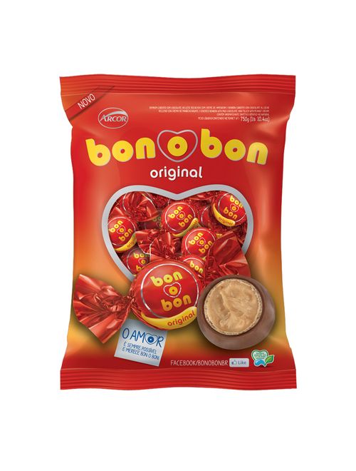 Bombom Bonobon Amendoim 15g c/50 - Arcor