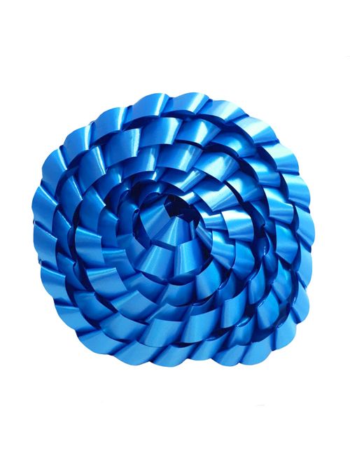Fita Trançada Lisa Azul Médio 2MT - Laleti