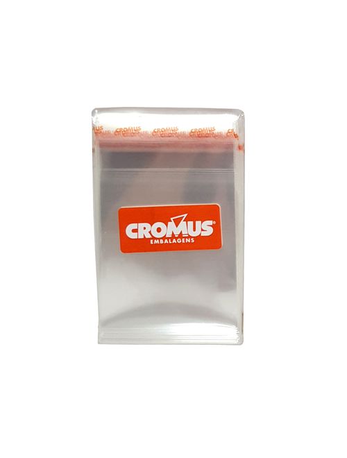 Saco Poli Adesivado com Aba Transparente 6X7cm c/100 Cromus
