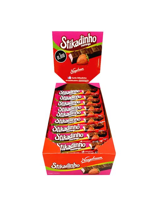 Chocolate Stikadinho Morango c/30 - Neugebauer