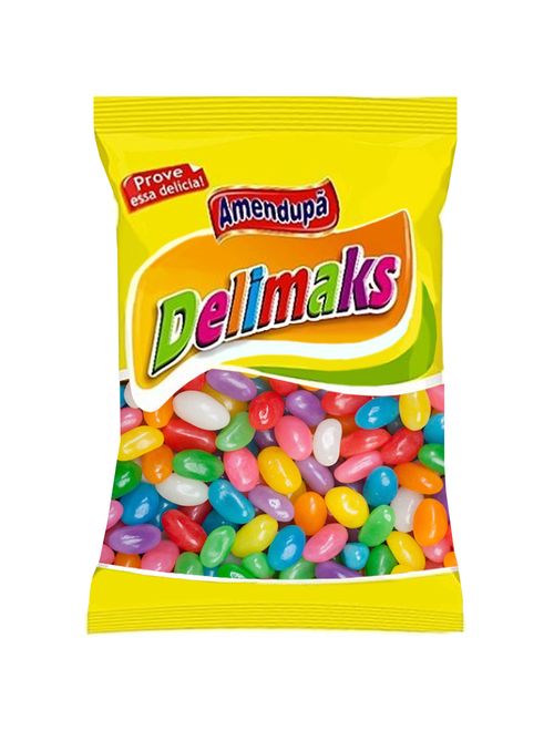 Bala de Goma Confeitada Delimaks 500g - Amendupã