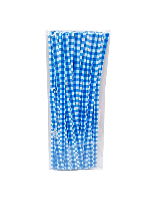 Fecho Prático Xadrez Azul 4mmx11cm c/100