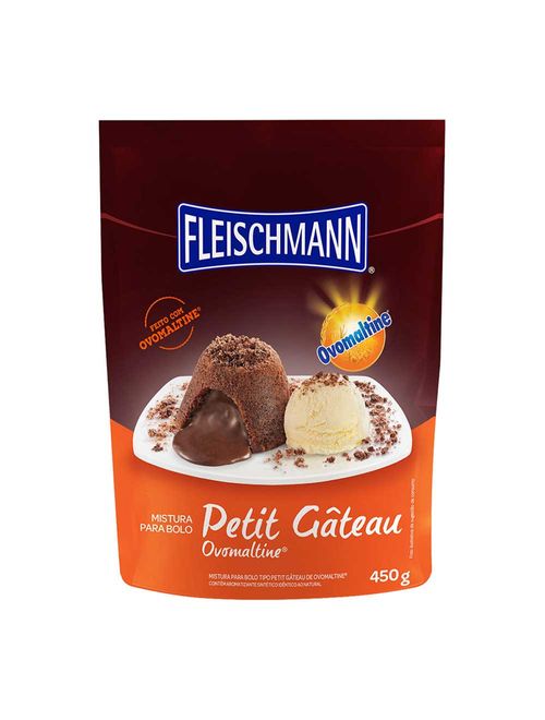 Mistura para Petit Gateau Sabor Ovomaltine 450g - Fleischmann