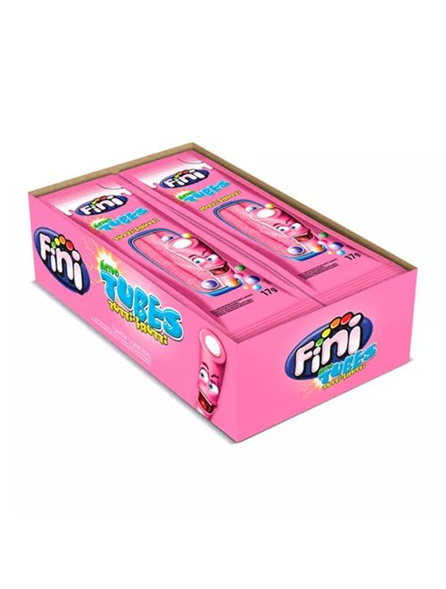 Mini Bala de Gelatina Tubes Tutti Frutti Cítrico c/12 - Fini