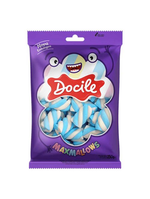 Marshmallow Twist Azul Branco 250g - Docile