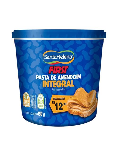 Pasta de Amendoim Integral First 450g - Santa Helena